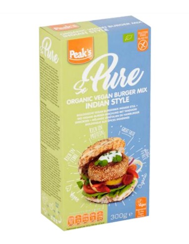 Mezcla Hamburguesa vegana ecológica al estilo Indio